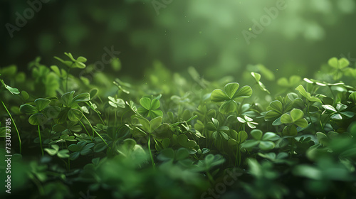 St. Patrick's Day - Green clover with a nice background