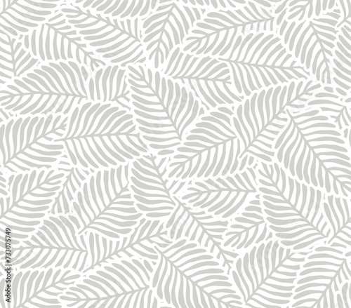Seamless exotic pattern with palm leaves.