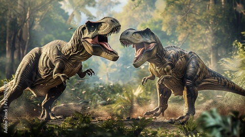 戦うティラノサウルスのイメージ01