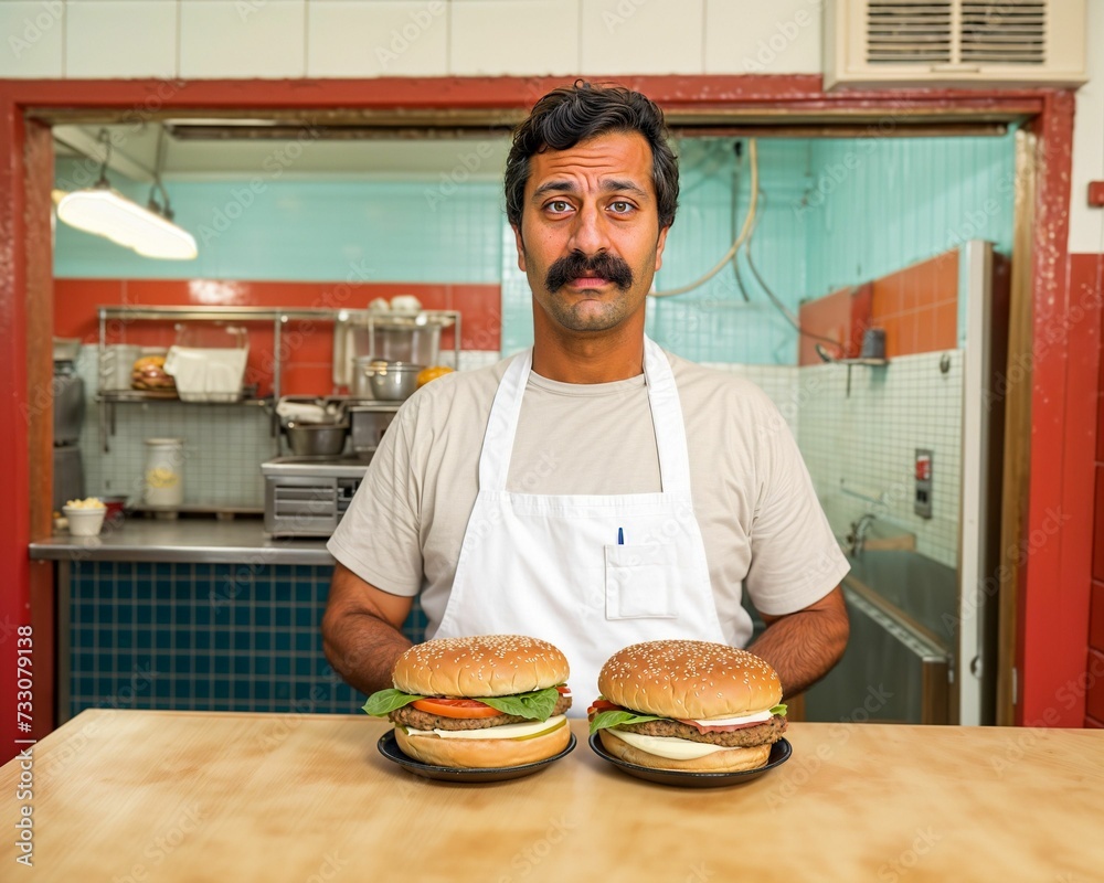 Φωτογραφία AI generated illustration of Bob from the animated TV show Bob's Burgers