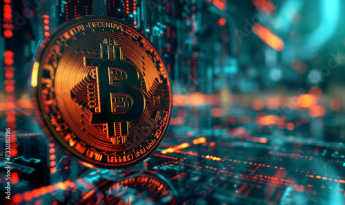 Bitcoin Golden Cryptocurrency: Illuminating the Future of Finance © Kunojr