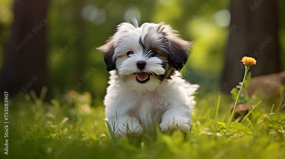 Havanese with a cheerful and friendly demeanor