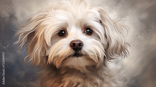 Havanese with expressive eyes