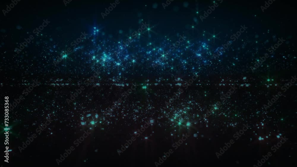 Blue and green glowing animation 