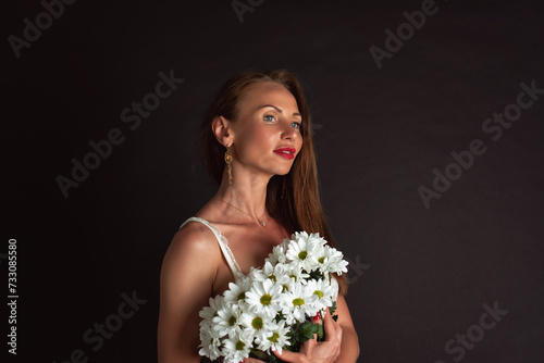 Studio shot of a young woman