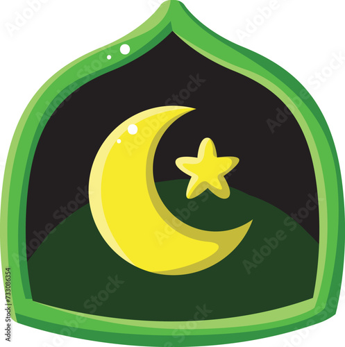 Icon of Ramadan Kareem, Eidul Fitr, moslem celebration