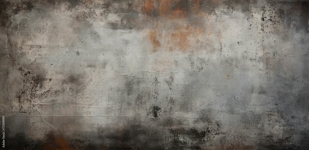 Empty gray concrete texture background. AI-generated.