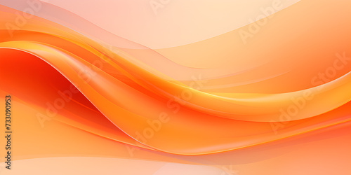 abstract yellow and orange with smooth lines created with 3D Background of soft Waves in orange Colors Elegant wallpapers.