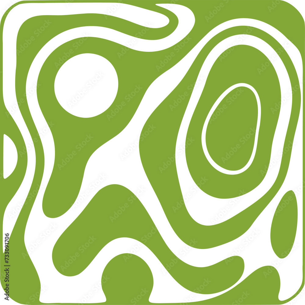 Obraz premium Fluid pattern illustration. Liquify abstract hand drawing design element