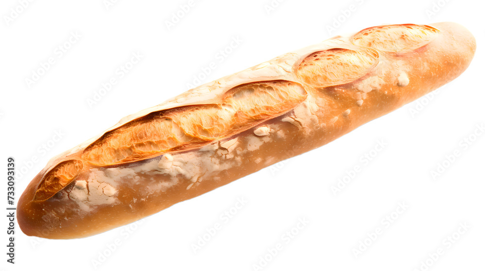 long fresh baguette isolated cut out long fresh baguette isolated cut out