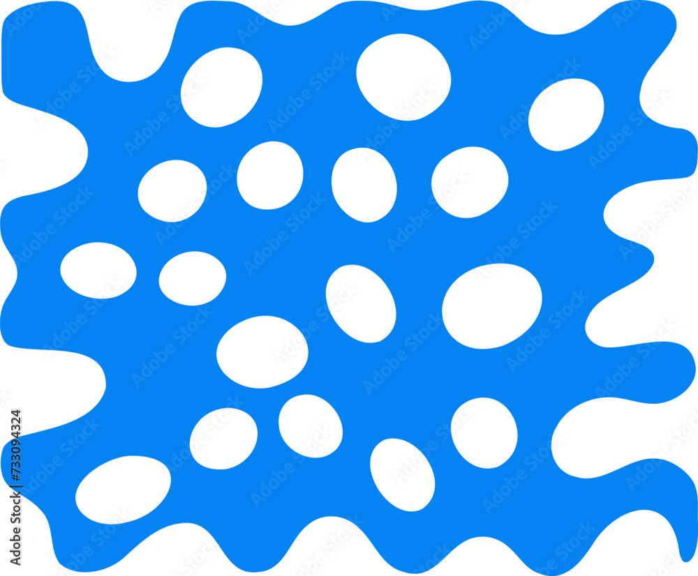 Fluid pattern illustration. Liquify abstract hand drawing design element