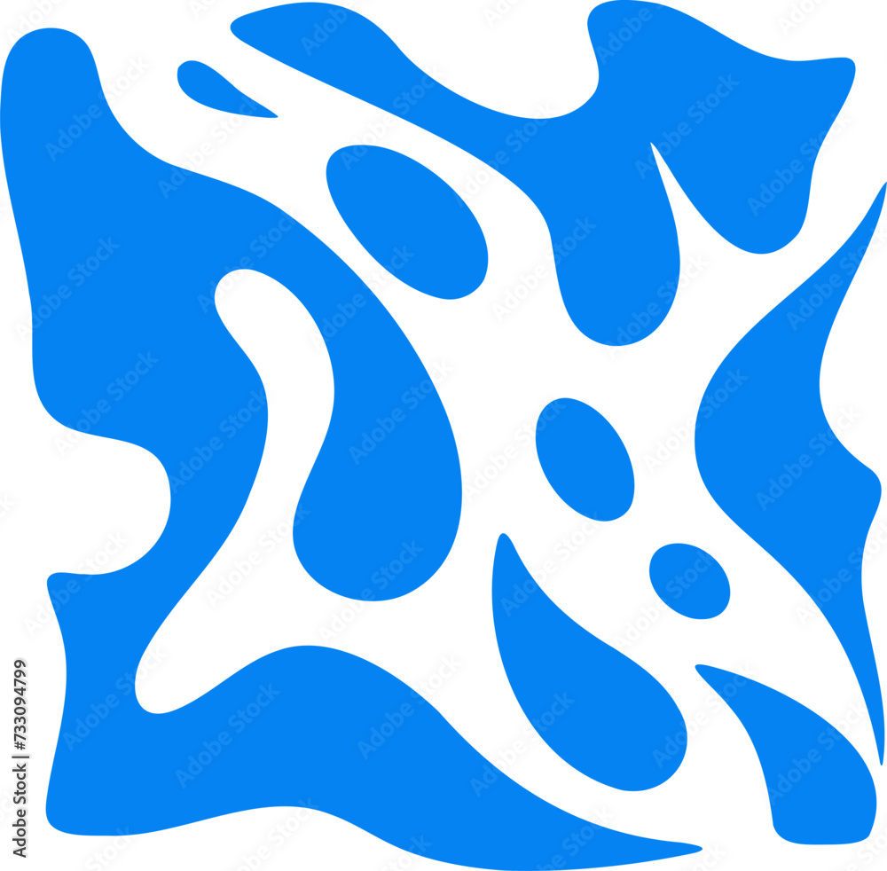 Fluid pattern illustration. Liquify abstract hand drawing design element