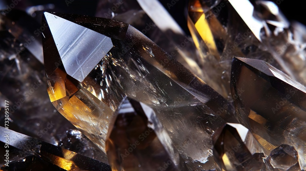 Gemstone Smokyquartz Closeup, Wallpaper, background
