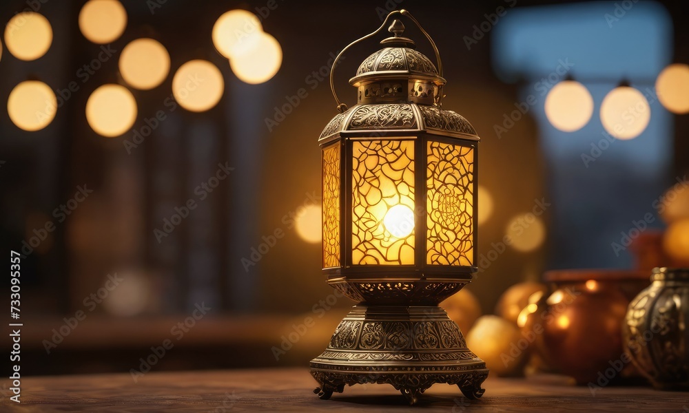 Golden Bokeh Elegance: Metamorphosing Ramadan Radiance Golden Bokeh Elegance: Metamorphosing Ramadan Radiance