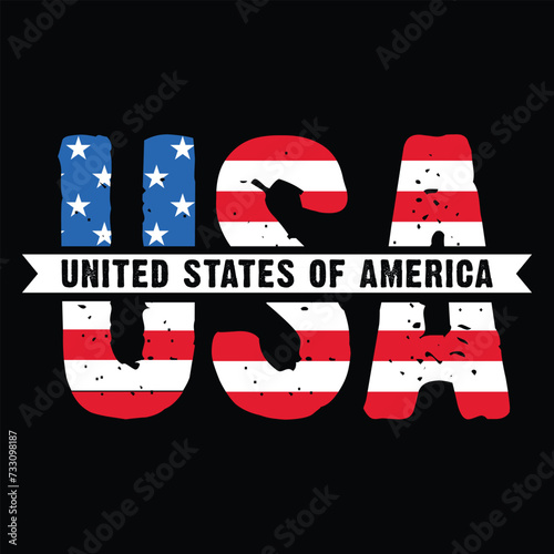 Usa United States Of America Flag Typography Quotes Motivational New Design Vector For T Shirt,Backround,Poster,Banner Print Illustration...