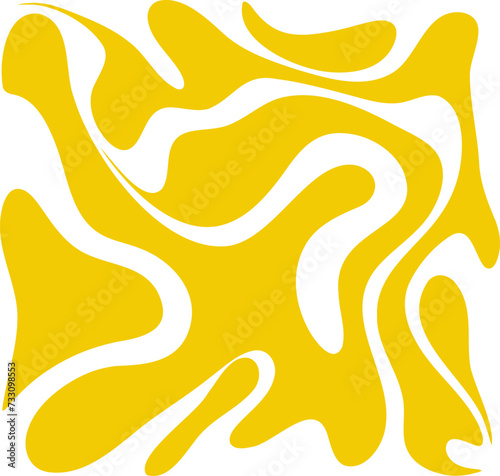 Fluid pattern illustration. Liquify abstract hand drawing design element