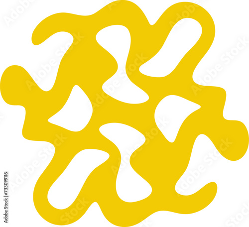 Fluid pattern illustration. Liquify abstract hand drawing design element