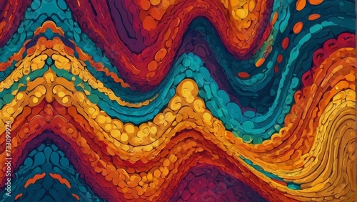 _Abstract_colorful_background_with_curly_pattern_flat_d_ photo