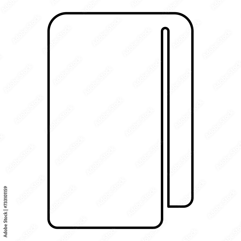 Towel stack of folded bath napkin contour outline line icon black color vector illustration image thin flat style Towel stack of folded bath napkin contour outline line icon black color vector illustration image thin flat style