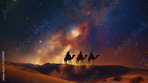 Silk Road Sojourn: A Starlit Journey through the Desert