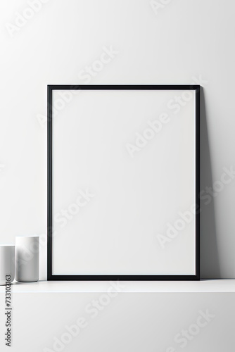 mockup poster frame white background 02