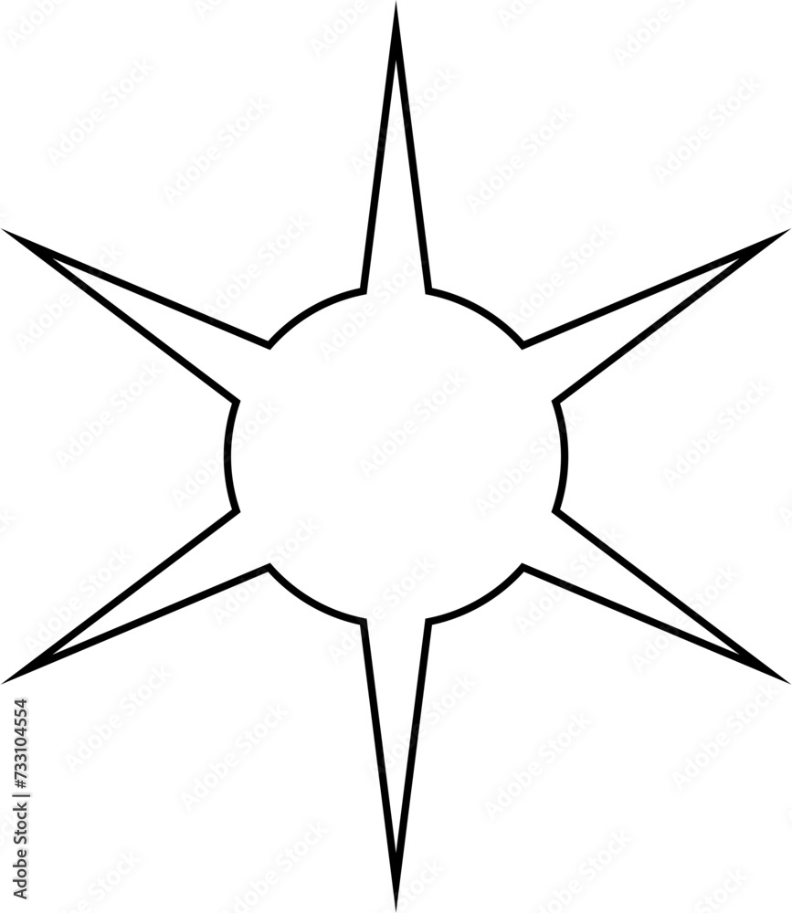 Outline sparkle. Shine sparkle illustration. Vector blink star for logo, sparkle clipart Outline sparkle. Shine sparkle illustration. Vector blink star for logo, sparkle clipart