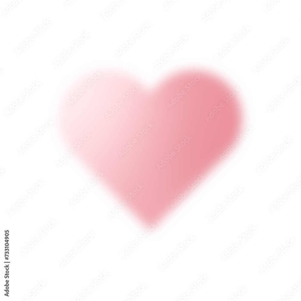 Blurry heart icon. Blurry heart icon.