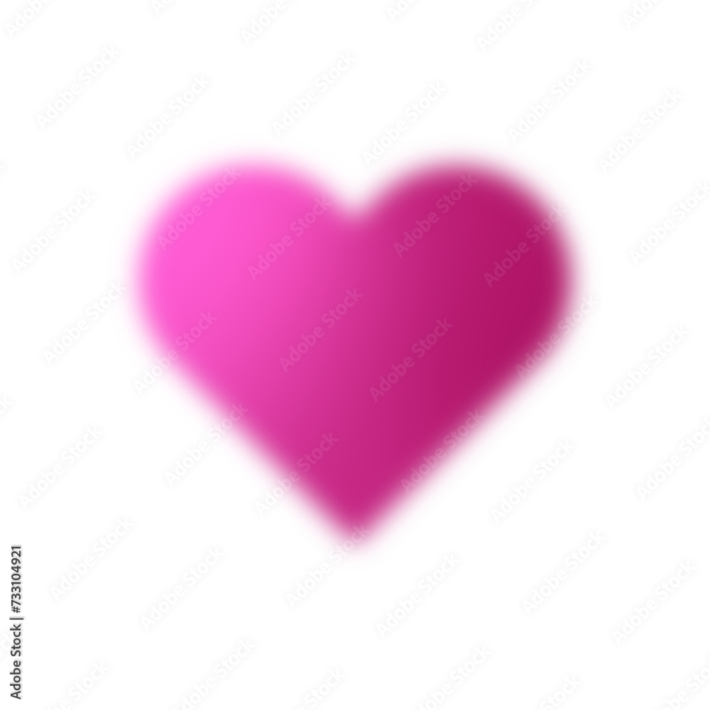 Blurry heart icon.