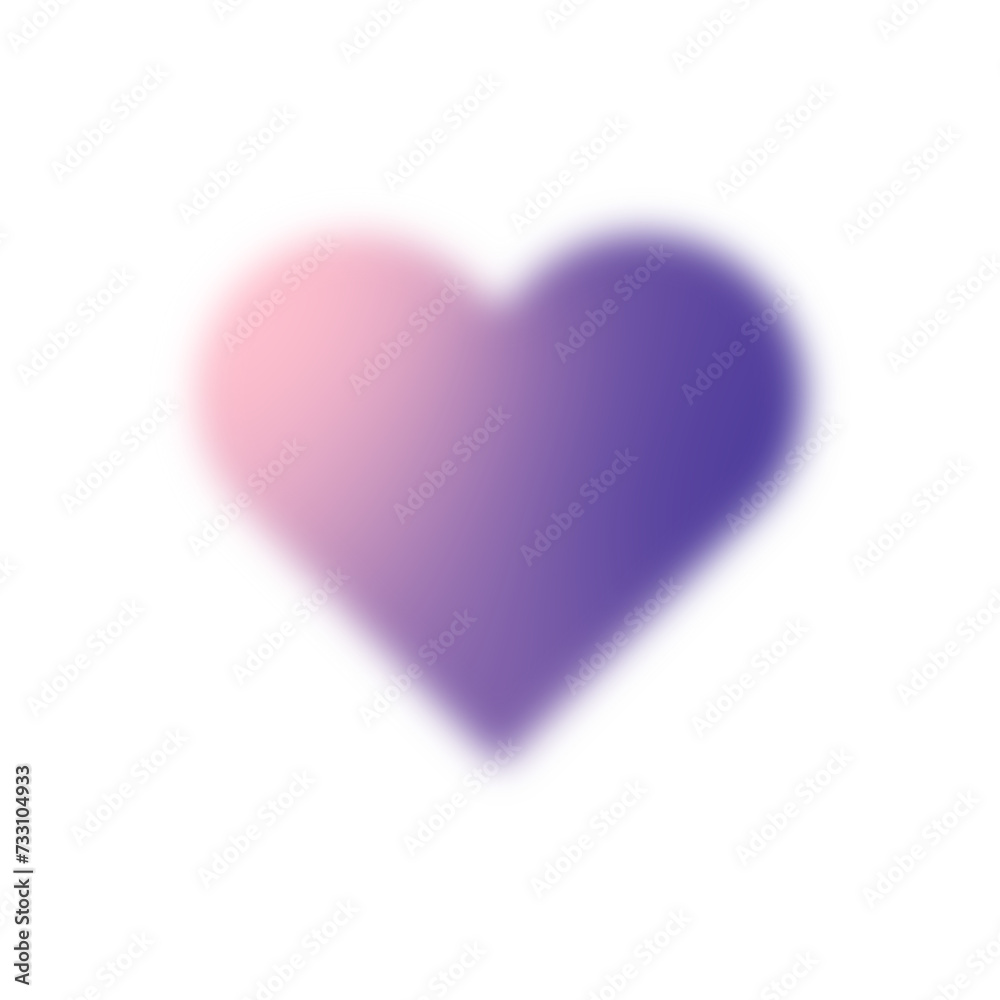 Obraz premium Blurry heart icon.