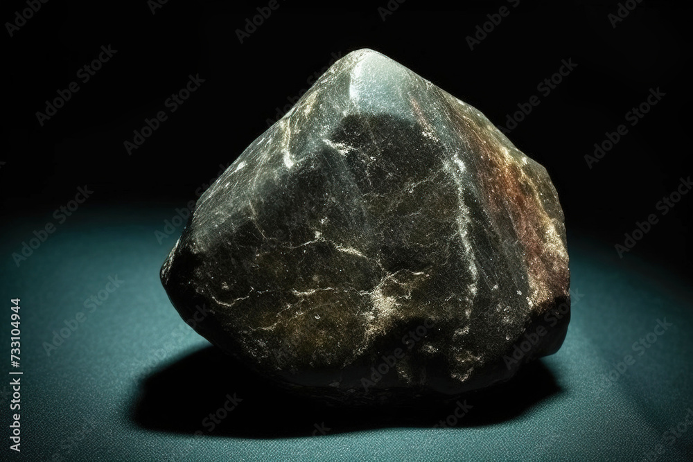 Blodite is a rare precious natural stone on a black background. AI generated. Header banner mockup with space. Blodite is a rare precious natural stone on a black background. AI generated. Header banner mockup with space.