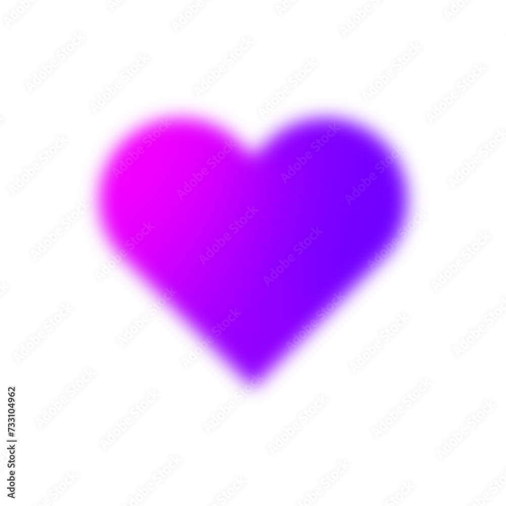 Blurry heart icon.