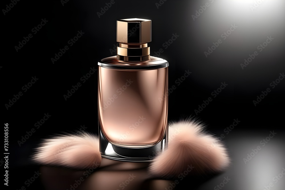 Perfume Bottle with Luxurious Fur Perfume Bottle with Luxurious Fur