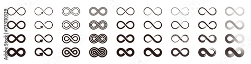Infinite icon set of various shapes