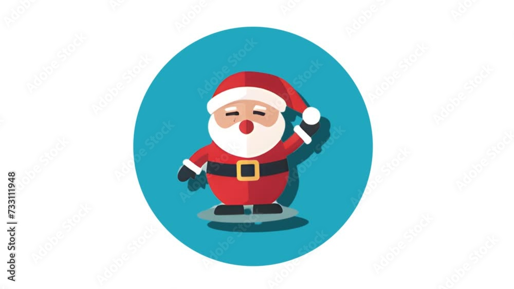Santa Claus Icon of nice animated for your videos easy to use with Transparent Background Santa Claus Icon of nice animated for your videos easy to use with Transparent Background