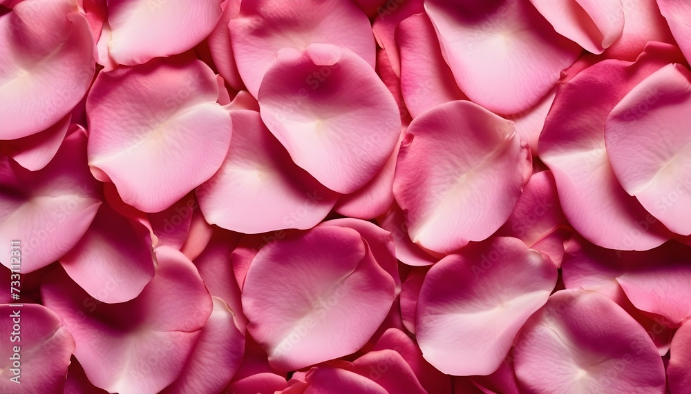 pink rose petals closeup