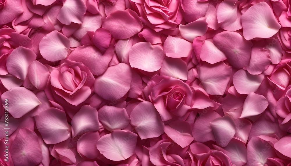 pink rose petals and roses background