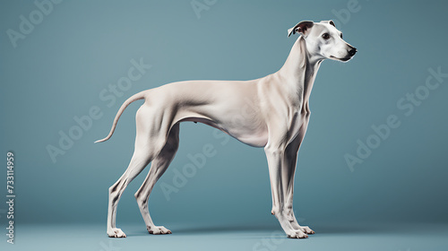 Whippet with a sleek physique