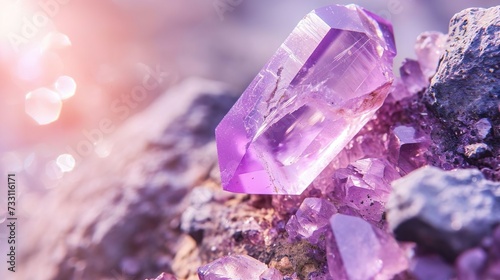 Gemstone Kunzite Closeup, Wallpaper, background