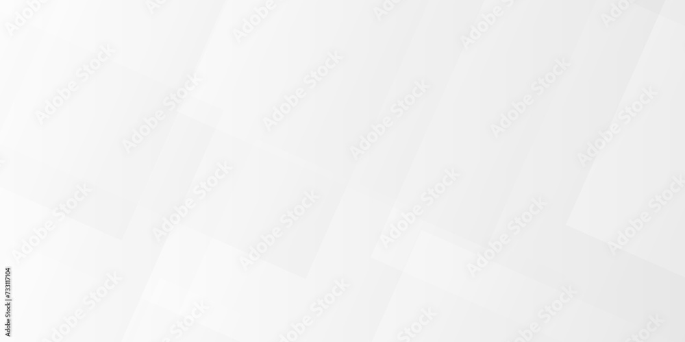 Obraz premium Modern abstract white curve square lines triangle technology backdrop. white light grey background. Space design concept. Decorative web layout poster, banner. White grey background vector design.