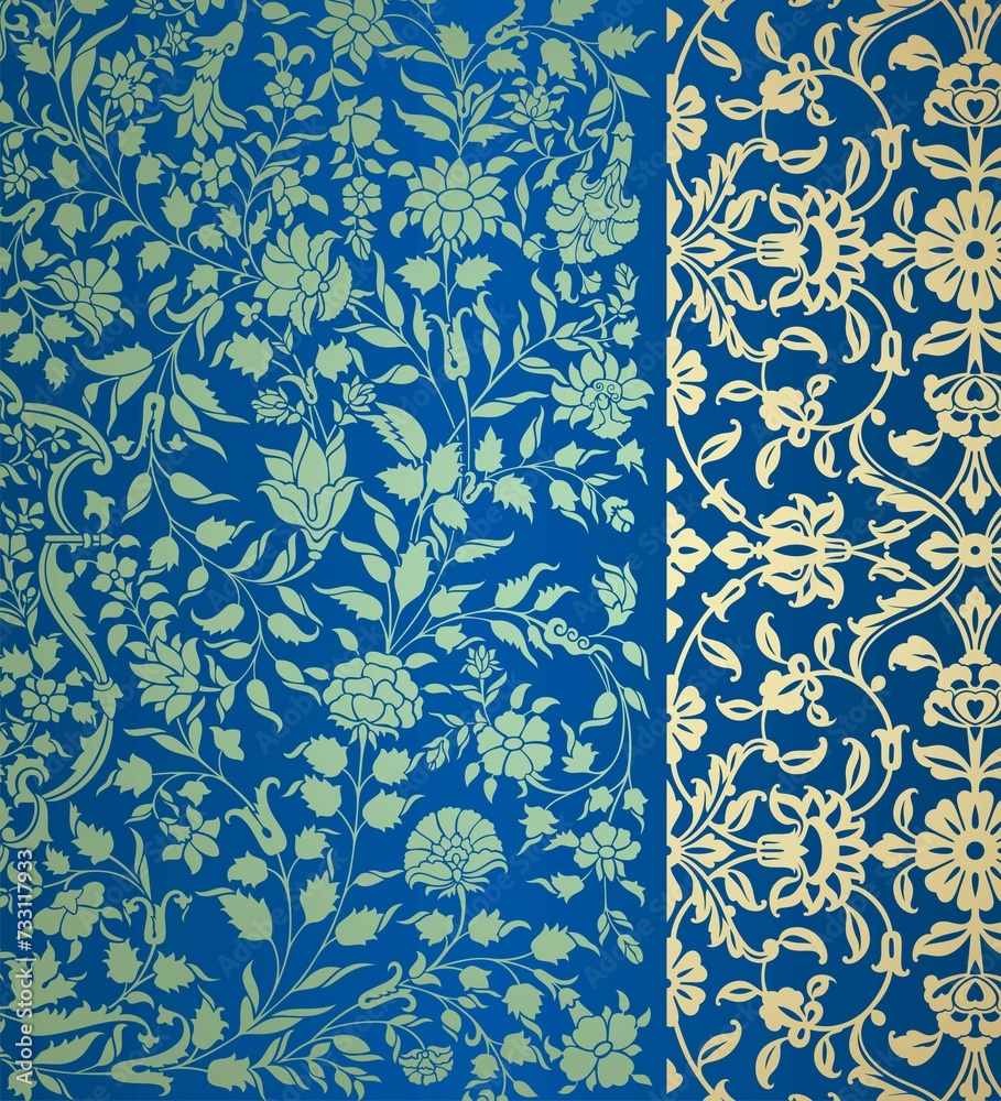 wedding card design, traditional paisley floral pattern , royal India wedding card design, traditional paisley floral pattern , royal India
