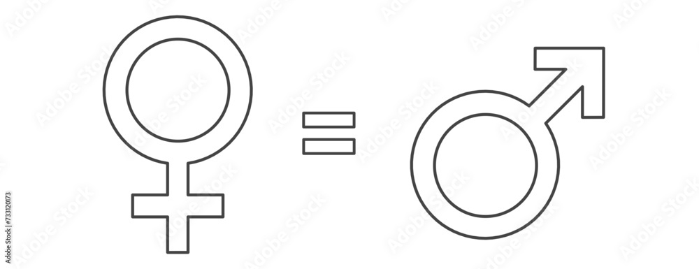 gender equality vector illustration gender equality vector illustration