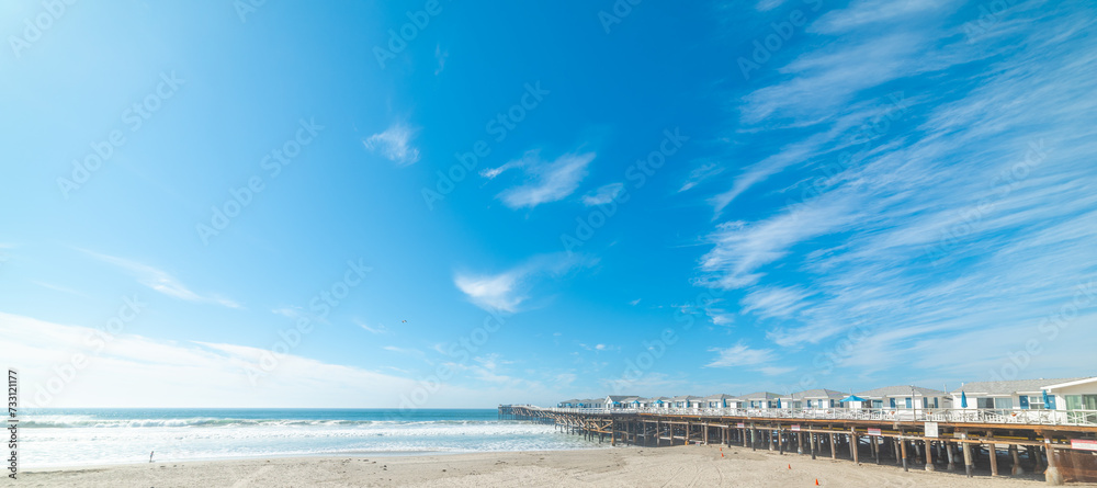 Pacific Beach shore on a sunny day