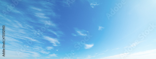 Blue sky with clouds in California photo