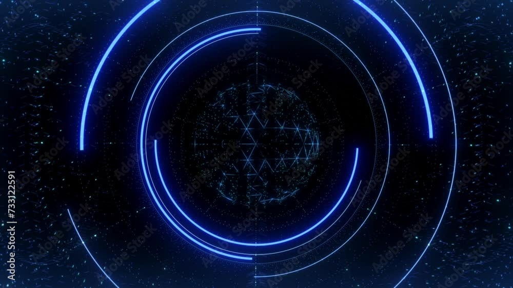 Tech HUD Display Overlay Screen
