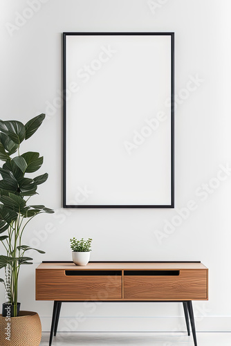 mockup poster frame white background 02