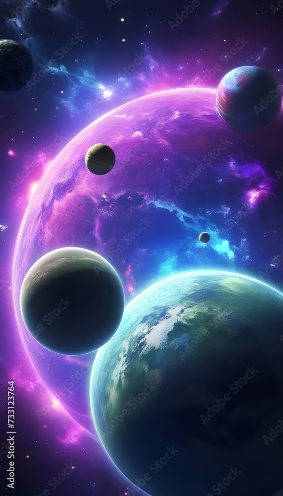planet in space planet in space