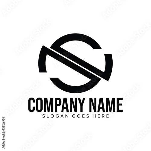Abstract Initial Letter S Logo. White Radial Line Geometric Infinity Style isolated on Dark Background. Usable for Business and Technology Logos. Flat Vector Logo Design Template Element
