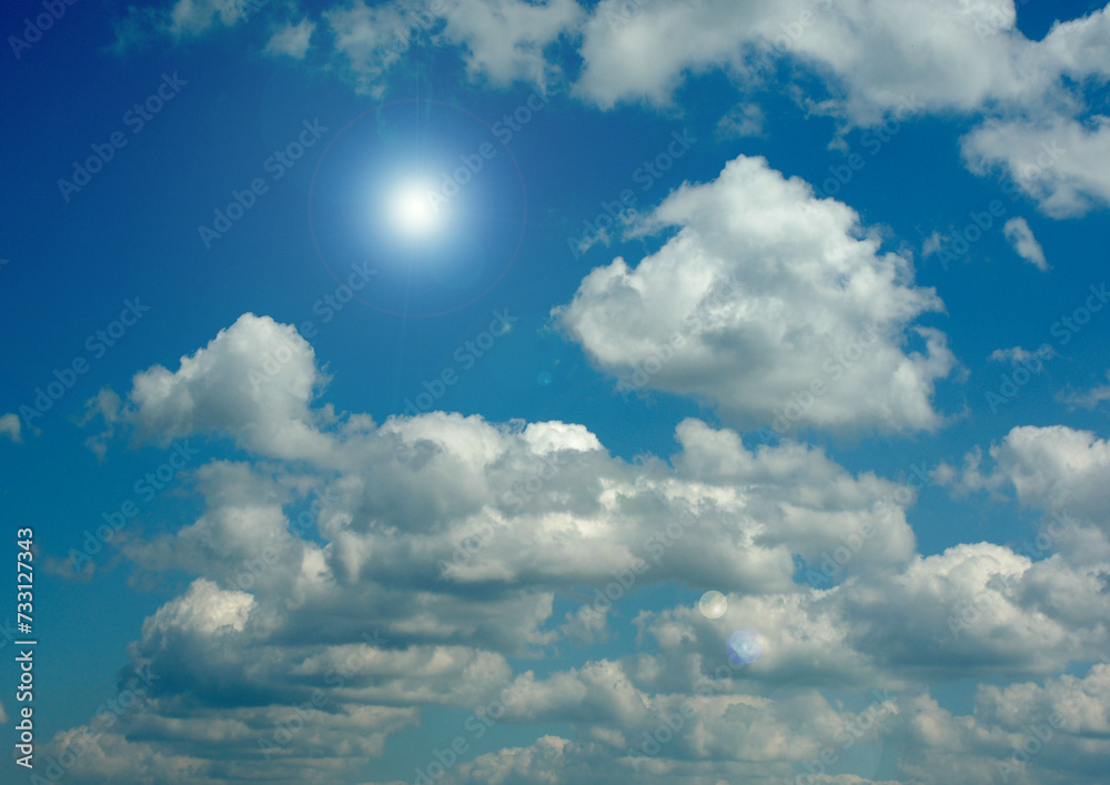 Cloudy sky background