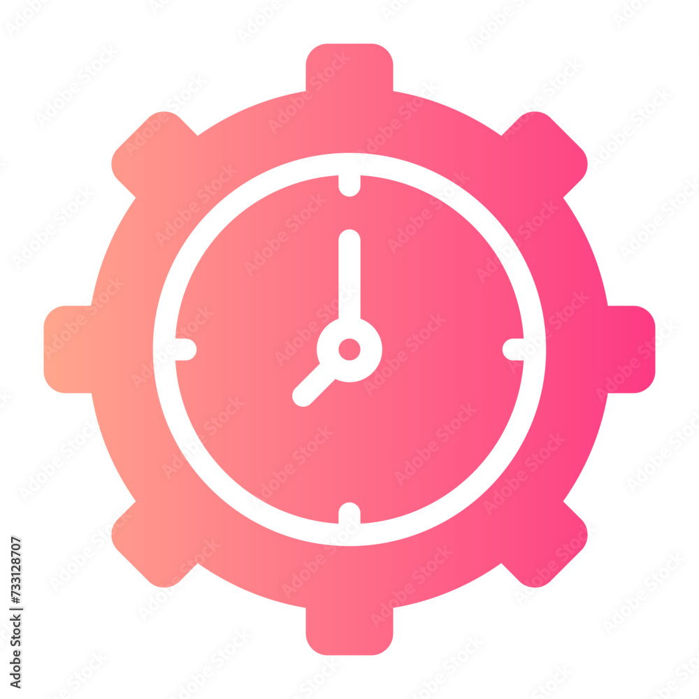 time management gradient icon time management gradient icon