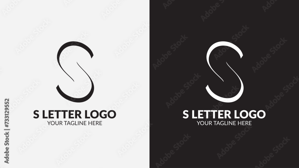 S letter vector logo design fully editable high quality